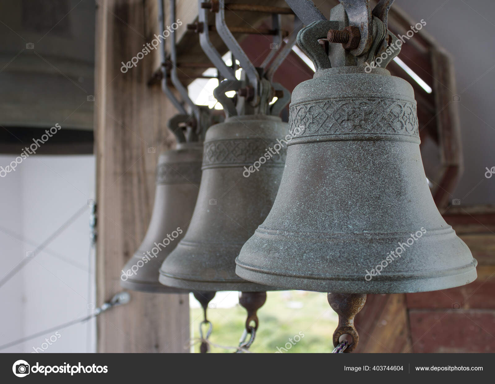 Three Small Bells Church Stock Photo by ©Mari30 403744604